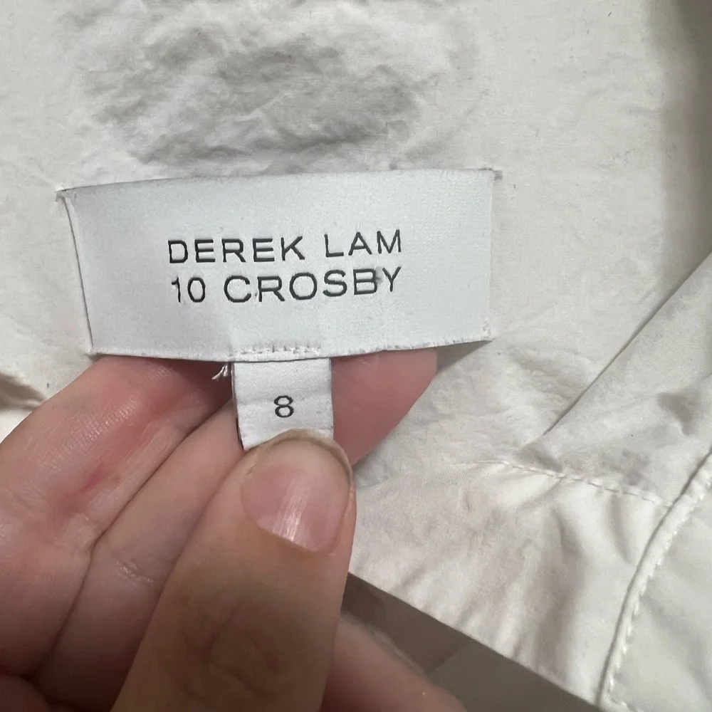 Derek Lam 10 Crosby Shirt Dress- size 8 Pearl button details​ - Picture 4 of 4